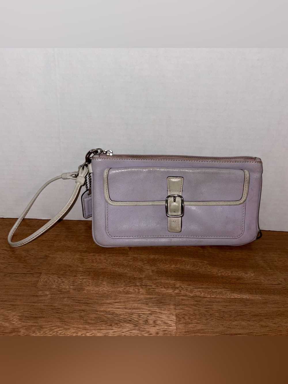 Vintage Y2K Leather Coach Wristlet Bag